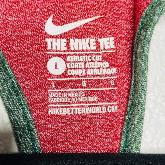 NIKE The Nike Tee Stanford College Heather Red Racerback Athletic Cut Tank Top L - Picture 4 of 4